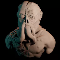 Mind Flayer shedding the skin