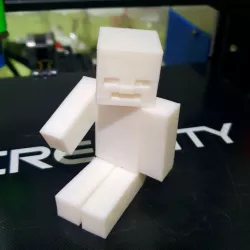 Minecraft Steve with articulated arms, legs and head