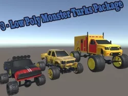 3 - Low Poly Monster Turks Package Low-poly  3D model