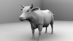 3D Cow 3D model