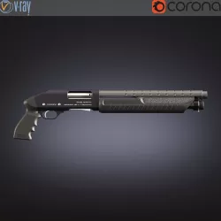 3D model Fabarm Martial Ultra Short 14 Shotgun 3D model