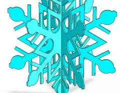 3D Snowflake, Version 3