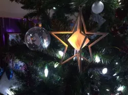 3D Star Ornament with LED Light Compartment
