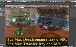 3ds Max Materiale Decalcomania Iray e Mental Ray 3D model