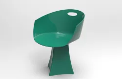 A-Class plastic chair 3D model