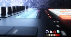 Ableton Push 2 Midi Controller Low-poly  3D model