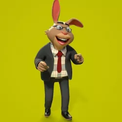 ANIMAL OFFICER Low-poly  3D model
