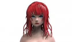 Anime Girl 3D model