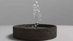 animted fountation 3D model