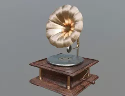 Antique Phonograph Gramophone  3D model