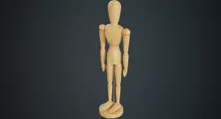 Art Mannequin 1A Low-poly  3D model