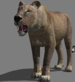 AWESOME Low-poly lioness Low-poly  3D model