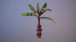 Banana tree Low-poly  3D model