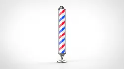 barber sign 3D model