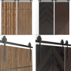 barn doors 3D model