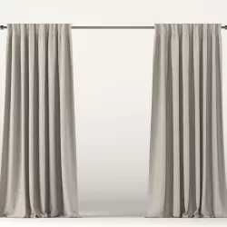 Beige curtains 3D model