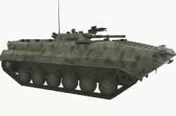 BTR-80 Low-poly  3D model