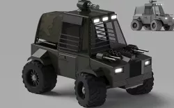 Cartoon Style Jeep designs 3D model