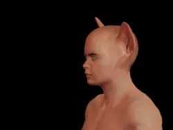 Cat boy Low-poly  3D model