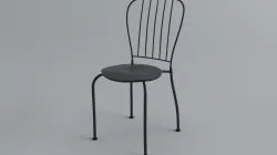 ChairsOutdoor Ikea Lack Low-poly  3D model