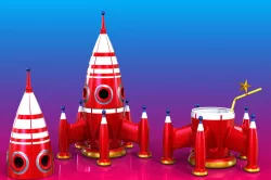 Childrens Toy Rocket (intergrated drinking cup)