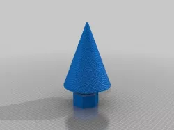 cone christmas tree minecraft stl, shematic  orginal colour wrl of before transformation into minecraft