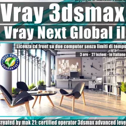 Corso Vray Next 3ds max Global illumination Volume 6 3D model