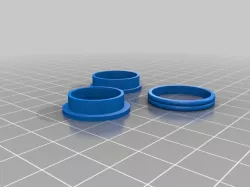 Customized Double Barrel Spinning Fidget Ring