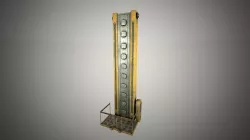 Cyberpunk Scifi lift Low-poly  3D model