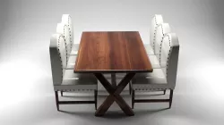  Dining Table Chair Set 3D model