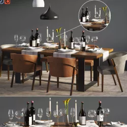 Dinning Set 04 3D model