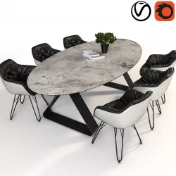 Dressy Lap and Stay table 3D model