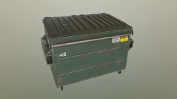 Dumpster Low-poly  3D model