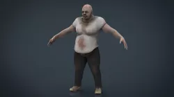 Fat Zombie 3D model