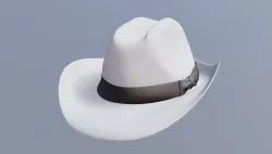 fedora hat Low-poly  3D model