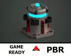 Force field generator Low-poly  3D model