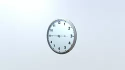 functional clock Low-poly  3D model