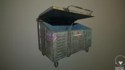 futuristic Skip - Dumpster Low-poly  3D model