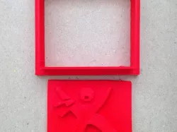 Geocacher Logo Cookie Cutter