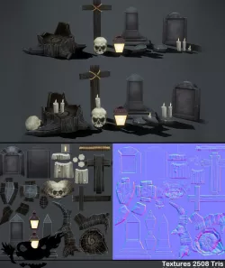 Graveyard 3D model