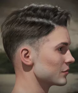 Hair style with changes request 3D model