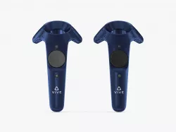 HTC Vive Pro Blue Controllers 3D model