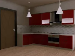 Kitchen in modern style 3D model