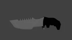 Knife Low-poly  3D model