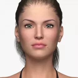 Lara III Low-poly  3D model