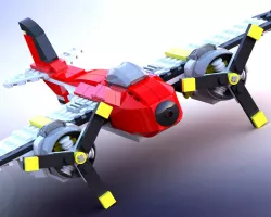 LEGO 7292 - Double engine airplane
