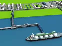 LNG Port 3D model