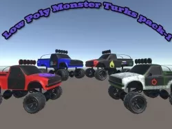  Low Poly Monster Turks pack-1 Low-poly  3D model