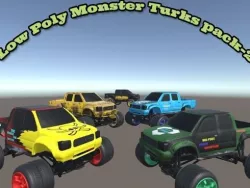  Low Poly Monster Turks pack-2 Low-poly  3D model