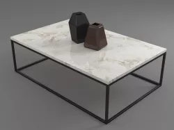 Marble Table Rectangle  3D model
